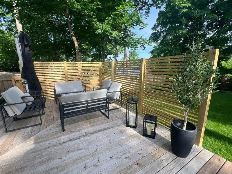 Fence before painting