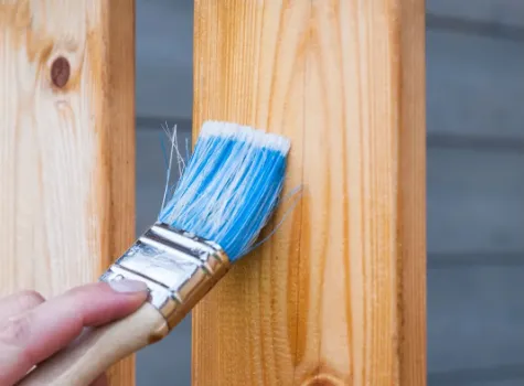 Fence painting and staining project